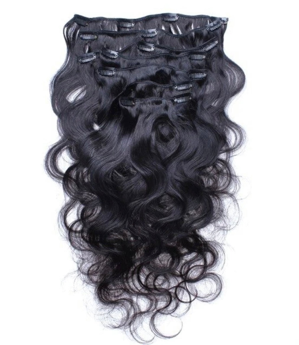 Cambodian bodywave Clip-Ins